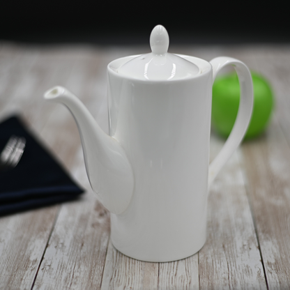 Wilmax Porcelain Coffee Pot with Lid, 22 oz (650 ml)