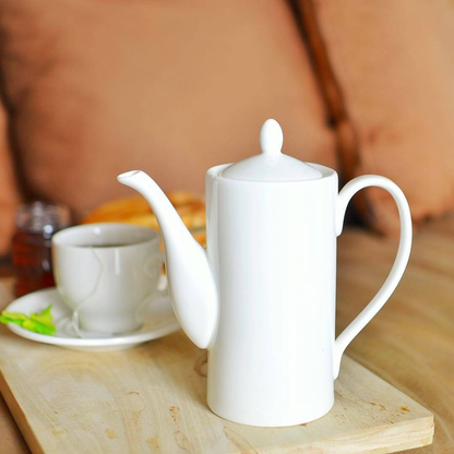 Wilmax Porcelain Coffee Pot with Lid, 22 oz (650 ml)