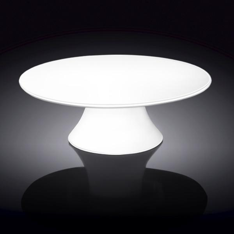 Wilmax Porcelain Round Cake Stand, 12 in