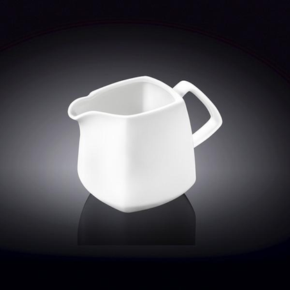 Wilmax Fine Porcelain Creamer, 10 oz, Set of 6