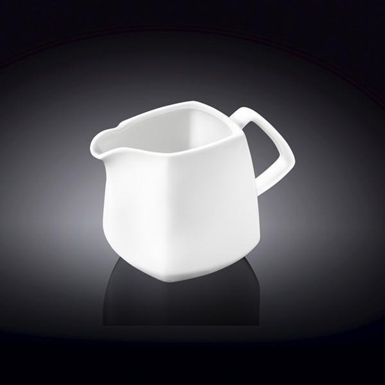 Wilmax Fine Porcelain Creamer, 10 oz, Set of 6