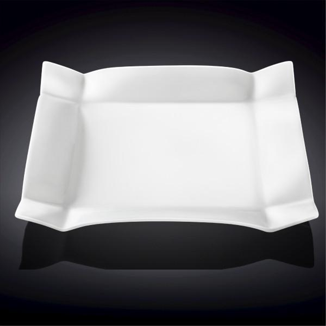 Wilmax Fine Porcelain Square Platter, 14 in / 35.5 cm