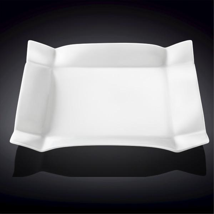 Wilmax Fine Porcelain Square Platter, 14 in / 35.5 cm
