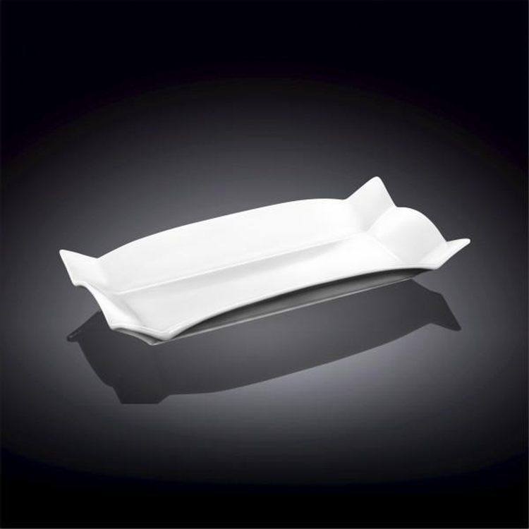 Wilmax White Porcelain Serving Platter, 7.75 x 4 in