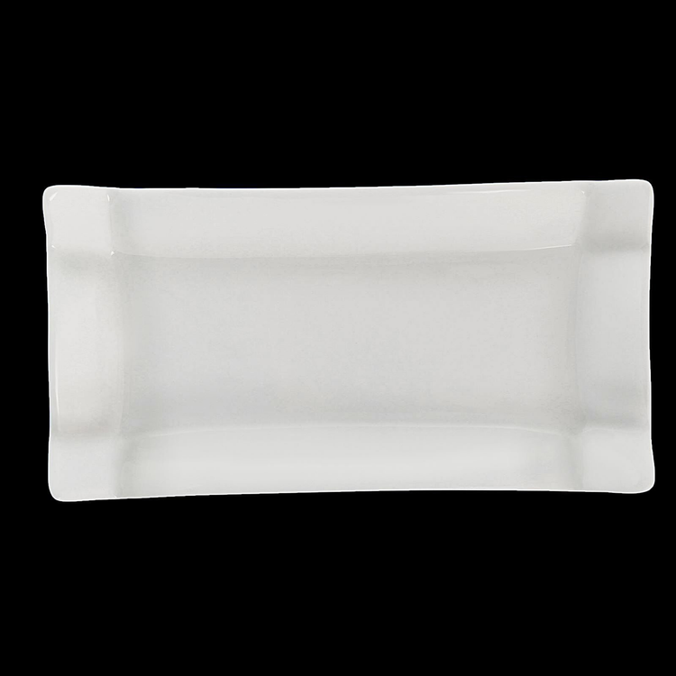 Wilmax White Porcelain Serving Platter, 7.75 x 4 in