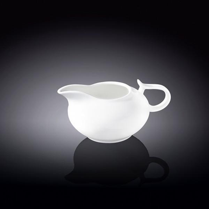 Wilmax Fine Porcelain Creamer, 8 oz, Set of 6