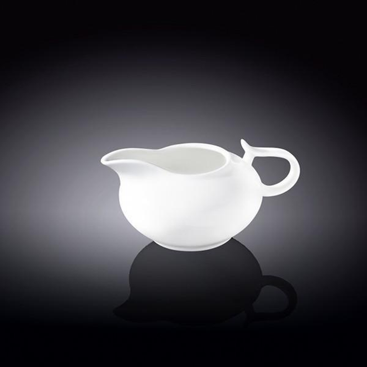 Wilmax Fine Porcelain Creamer, 8 oz, Set of 6