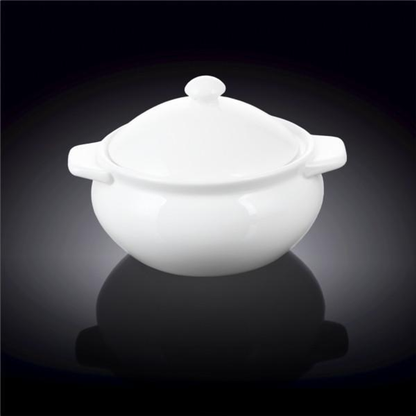 Wilmax White Porcelain Baking Pot, 21 fl oz (620 ml)