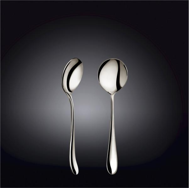 Wilmax Stainless Steel Soup Spoon, 7 in / 18 cm