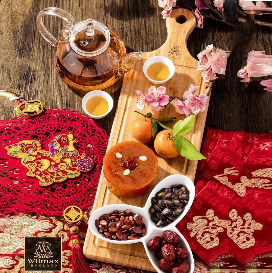 Wilmax Bamboo Serving Tray, 18 x 4.75 in