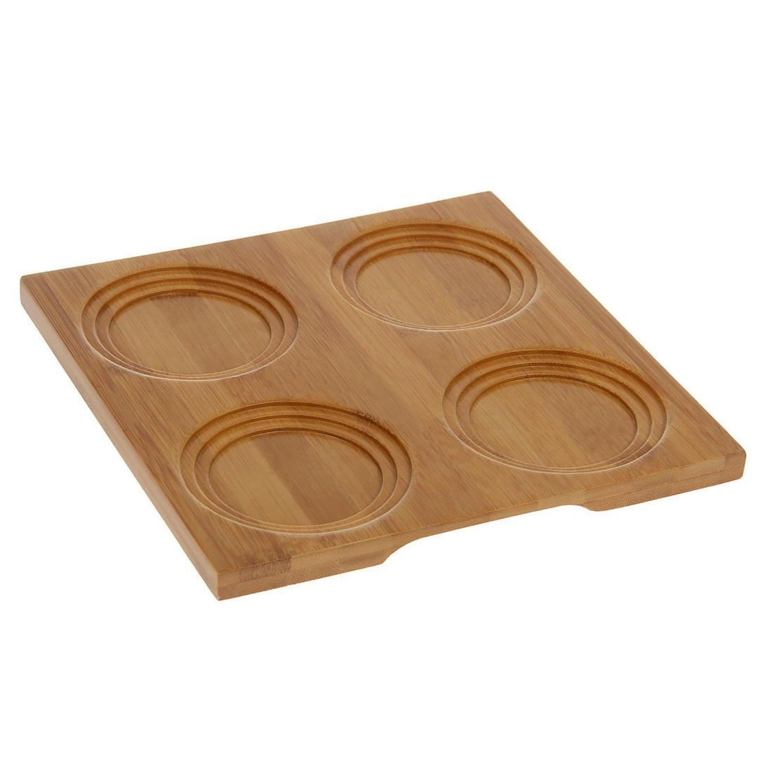 Wilmax Bamboo Square Serving Tray, 7.75 x 7.75 in