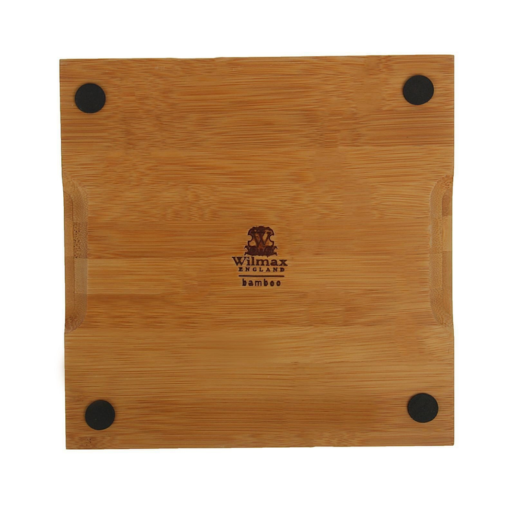 Wilmax Bamboo Square Serving Tray, 7.75 x 7.75 in