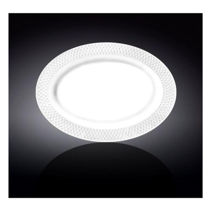 Wilmax White Porcelain Oval Platter, 14 x 10 in