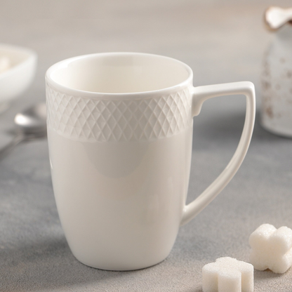 Wilmax White Porcelain Mug, 12 oz (350 ml)