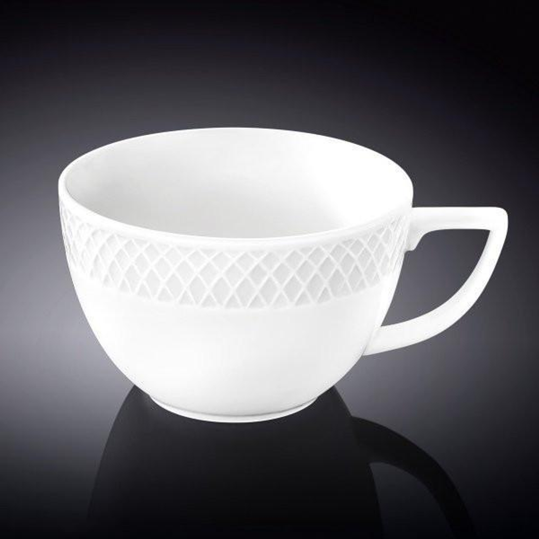 Wilmax White Porcelain Jumbo Mug, 17 oz (500 ml)