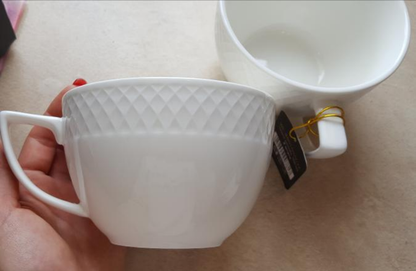 Wilmax White Porcelain Jumbo Mug, 17 oz (500 ml)