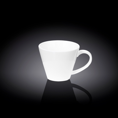 Wilmax White Porcelain Tea Cup, 6 fl oz (180 ml)