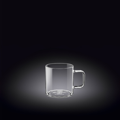 Wilmax Thermo Double-Wall Glass Cup, 3 oz, Set of 6