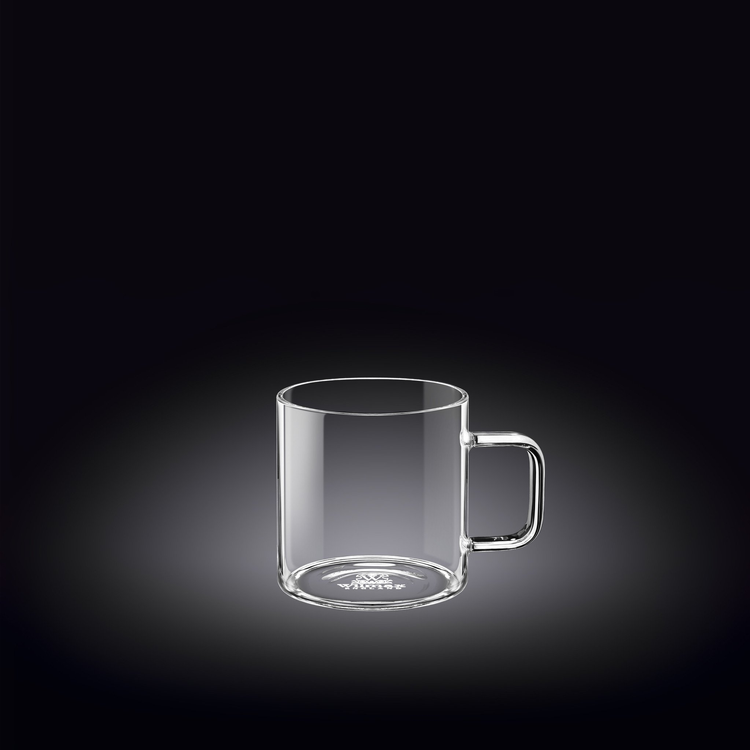 Wilmax Thermo Double-Wall Glass Cup, 4 oz, Set of 6