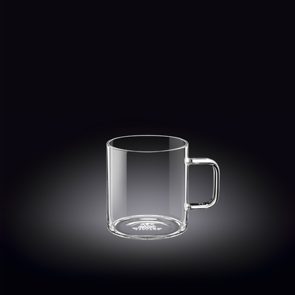 Wilmax Thermo Double-Wall Glass Cup, 5 oz, Set of 6