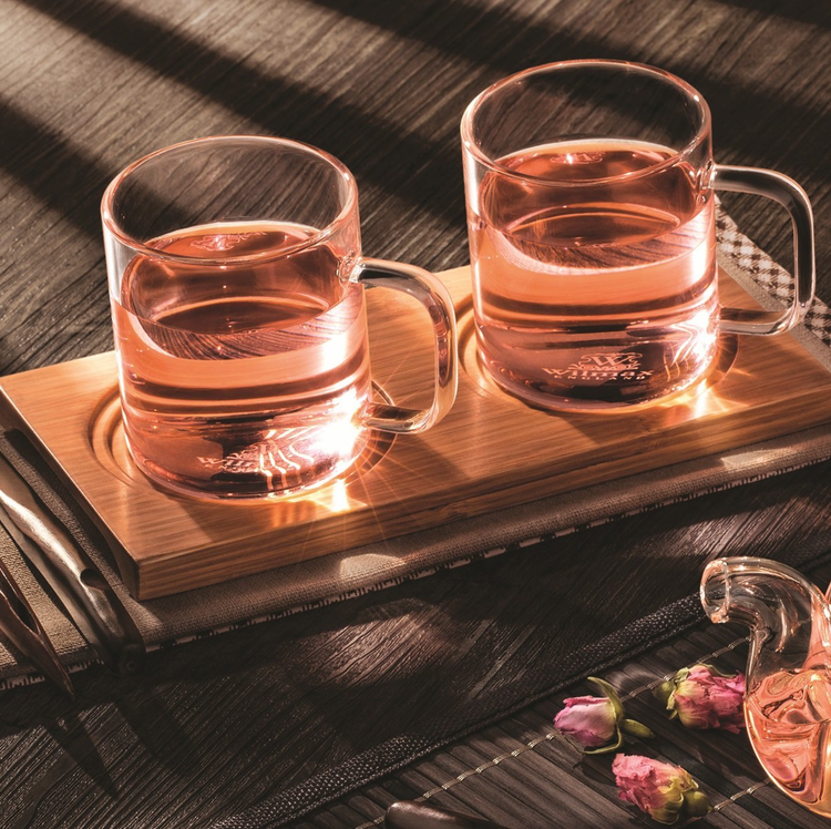 Wilmax Thermo Double-Wall Glass Cup, 8 oz, Set of 6