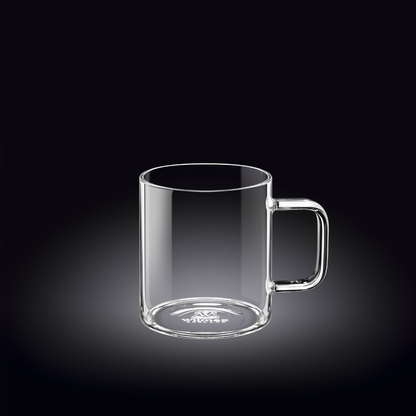 Wilmax Thermo Double-Wall Glass Cup, 8 oz, Set of 6