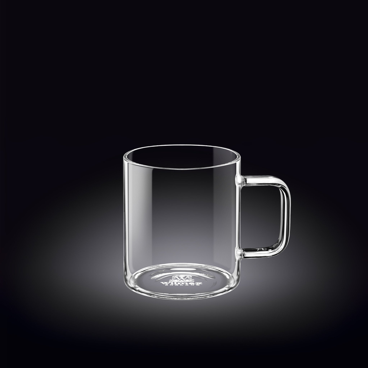 Wilmax Thermo Double-Wall Glass Cup, 8 oz, Set of 6