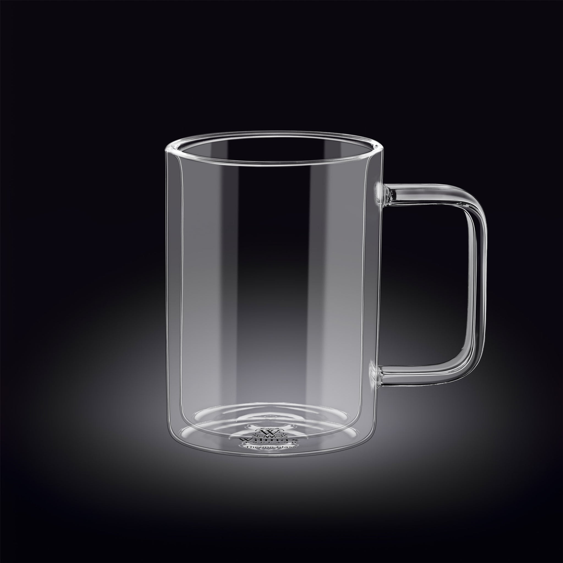 Wilmax Thermo Glass Double-Wall Mug, 20 oz