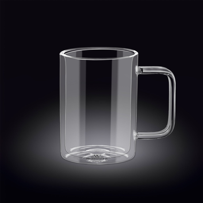 Wilmax Thermo Glass Double-Wall Mug, 20 oz