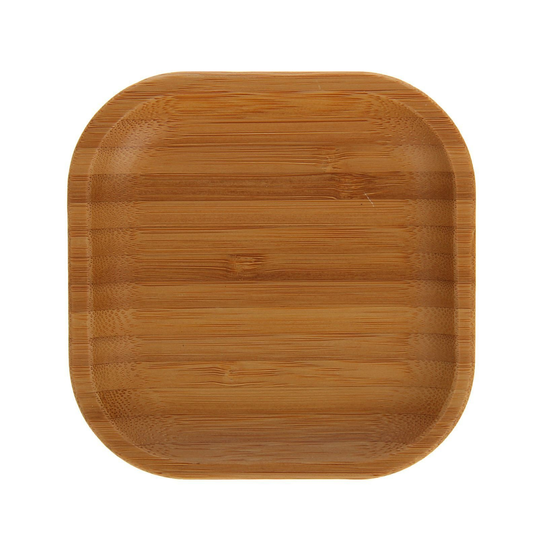 Wilmax Bamboo Square Plate, 4 x 4 in (10 cm)
