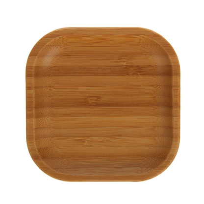 Wilmax Bamboo Square Plate, 4 x 4 in (10 cm)