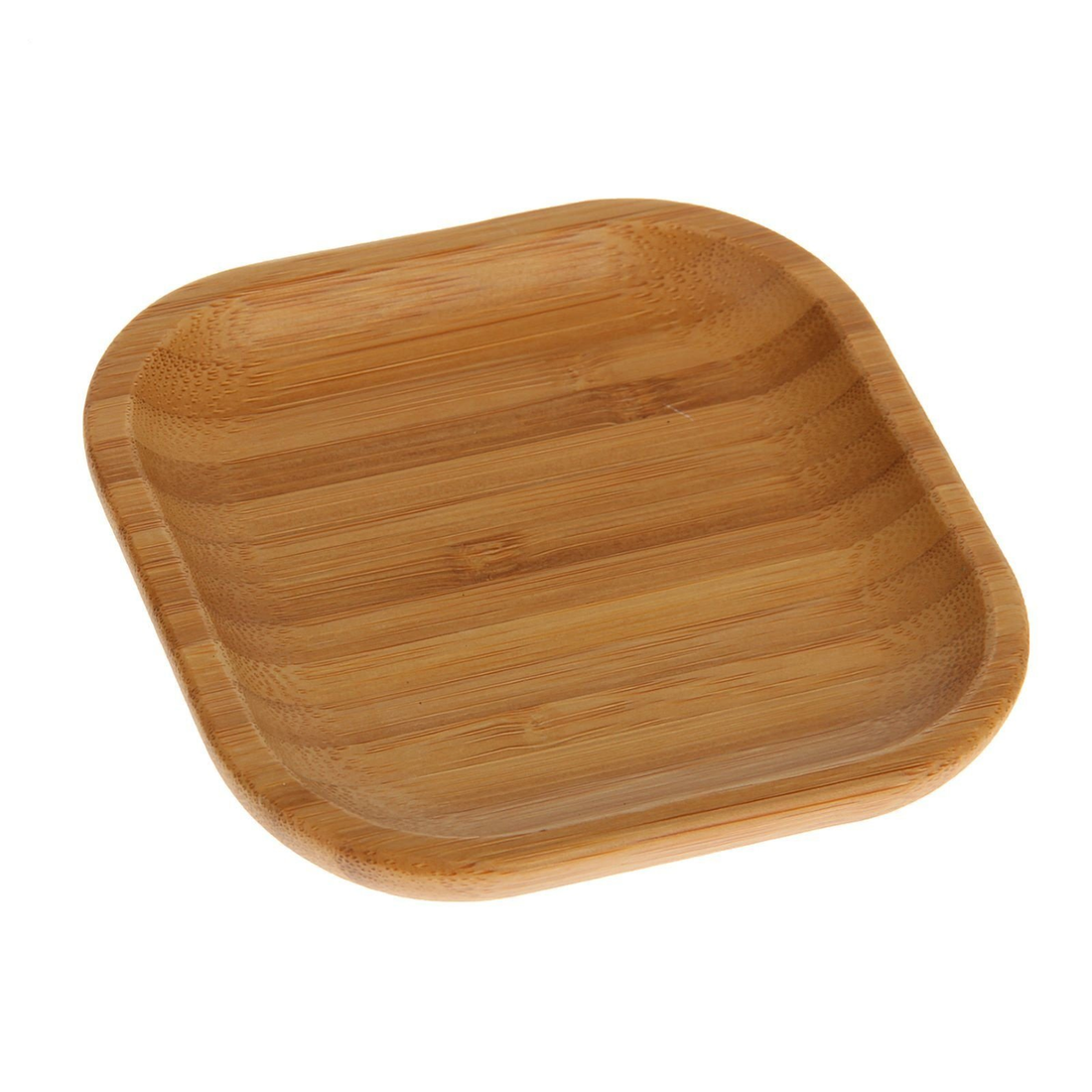 Wilmax Bamboo Square Plate, 4 x 4 in (10 cm)