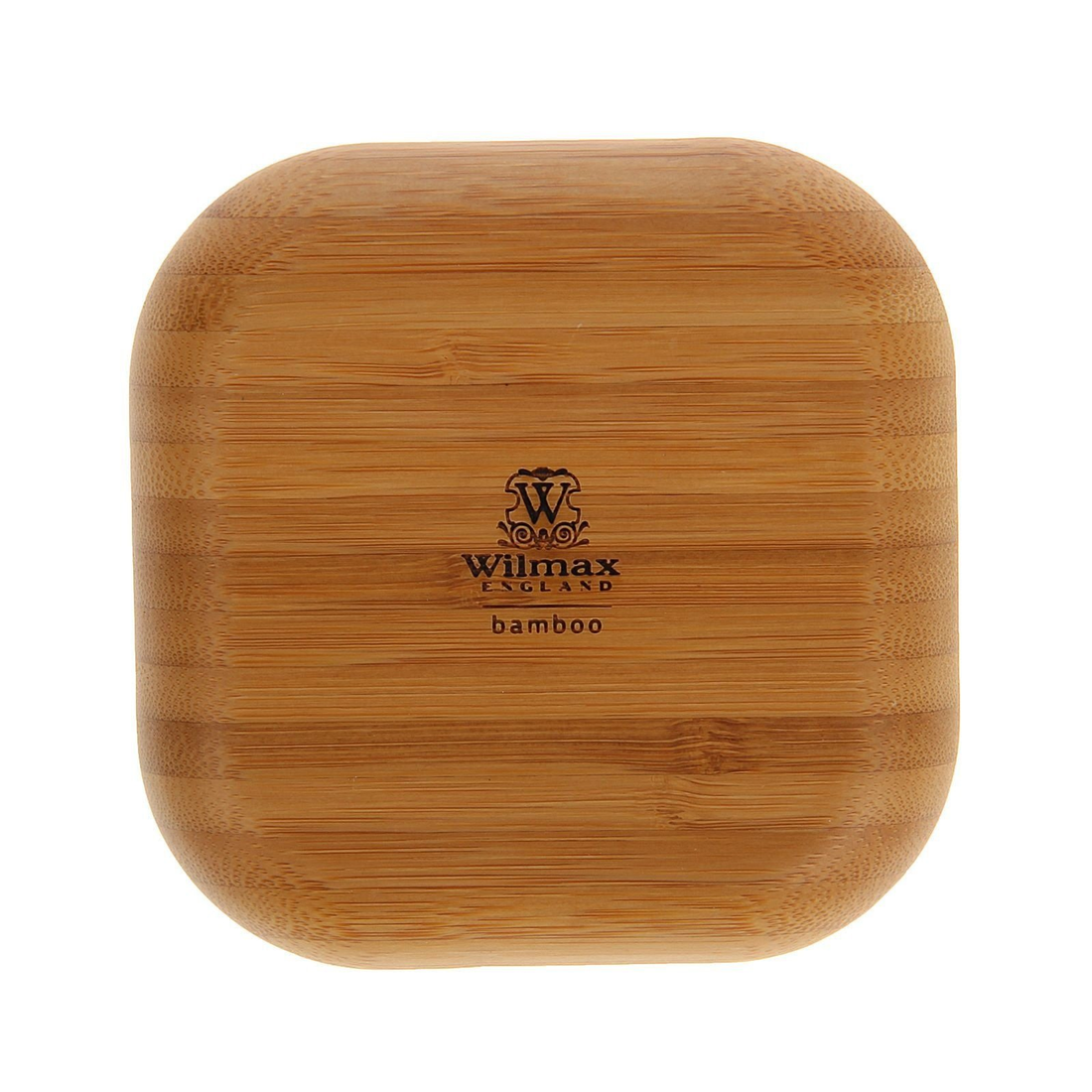 Wilmax Bamboo Square Plate, 4 x 4 in (10 cm)
