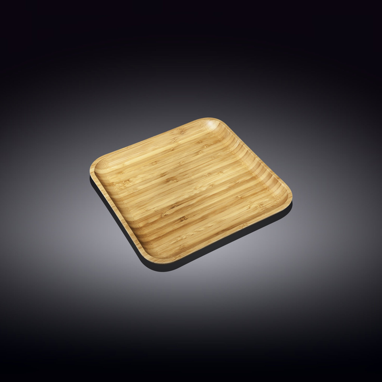Wilmax Bamboo Square Plate, 5 x 5 in (12.5 cm)