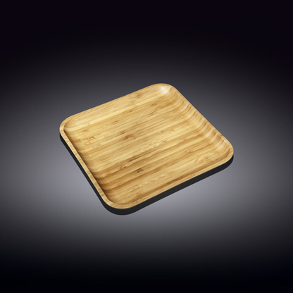 Wilmax Bamboo Square Plate, 7 x 7 in (17.5 cm)