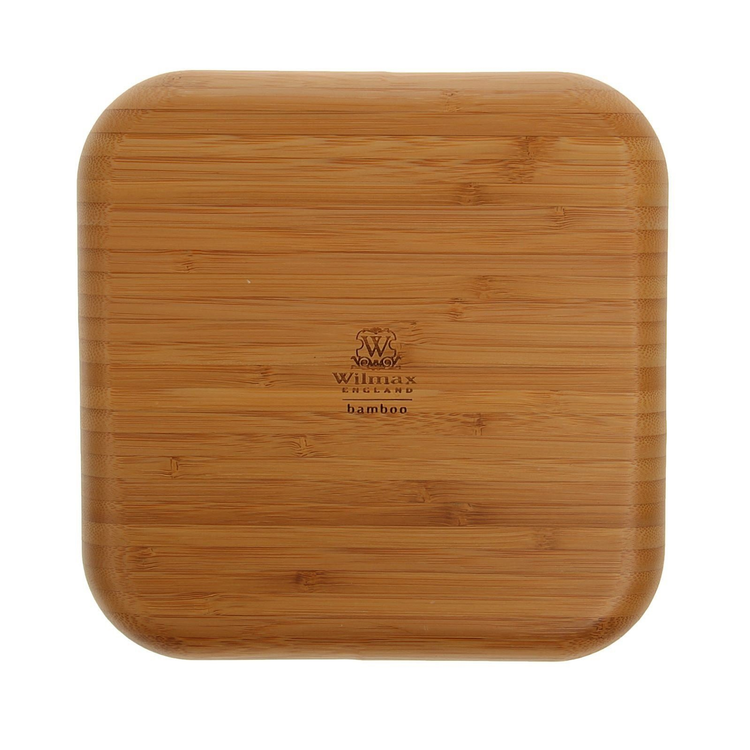 Wilmax Bamboo Square Plate, 8 x 8 in (20.5 cm)