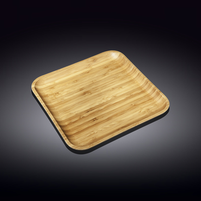 Wilmax Bamboo Square Serving Plate, 10 x 10 in (25.5 cm)