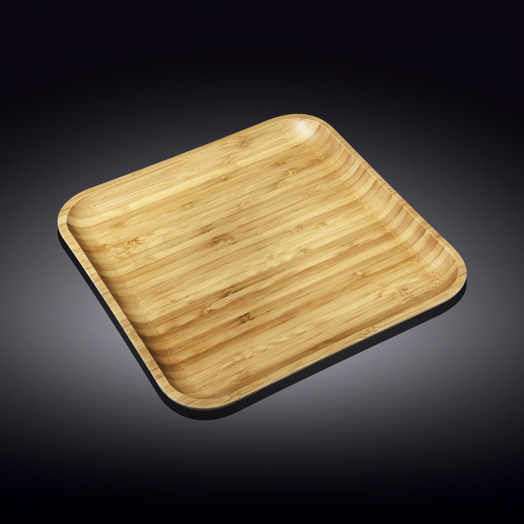 Wilmax Bamboo Serving Platter, 13 x 13 in / 33 x 33 cm