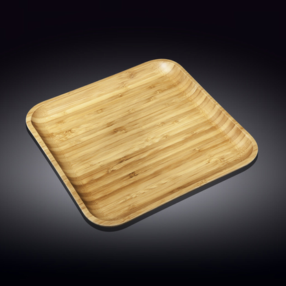 Wilmax Bamboo Serving Platter, 14 x 14 in / 35.5 x 35.5 cm