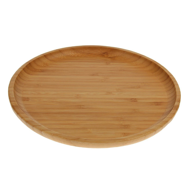 Wilmax Bamboo Round Serving Plate, 10 in (25.5 cm)