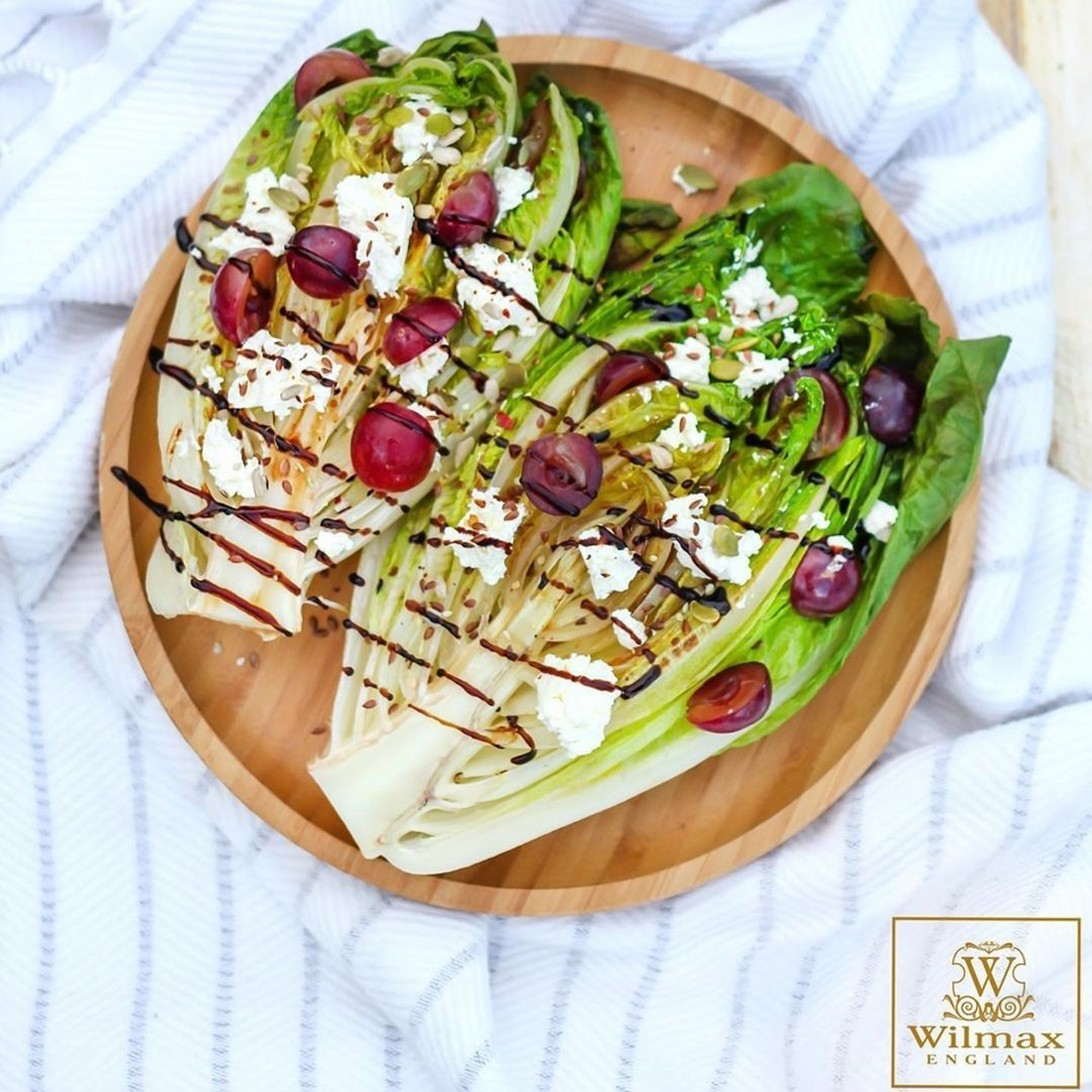 Wilmax Bamboo Round Serving Platter, 12 in (30.5 cm)