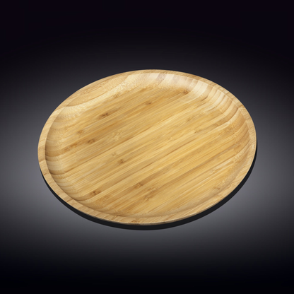 Wilmax Bamboo Round Serving Platter, 12 in (30.5 cm)
