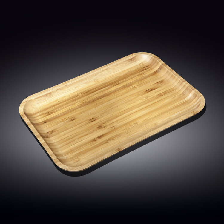 Wilmax Bamboo Rectangular Serving Platter, 12 x 8 in