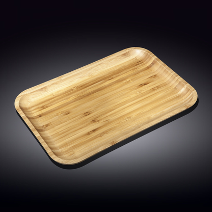Wilmax Bamboo Serving Platter, 13 x 9 in / 33 x 23 cm