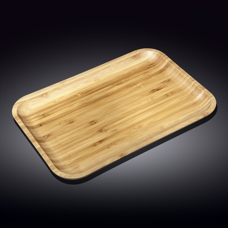 Wilmax Bamboo Serving Platter, 14 x 10 in / 35.5 x 25.5 cm