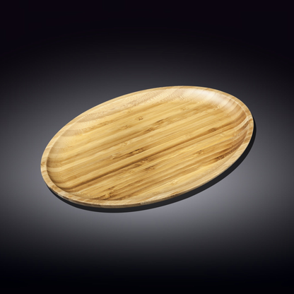 Wilmax Bamboo Oval Serving Platter, 12 x 8 in