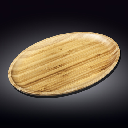Wilmax Bamboo Oval Serving Platter, 17 x 12.5 in / 43 x 31.5 cm