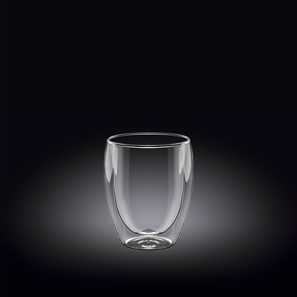 Wilmax Double-Wall Thermo Glass, 3.4 oz / 100 ml (Set of 6)
