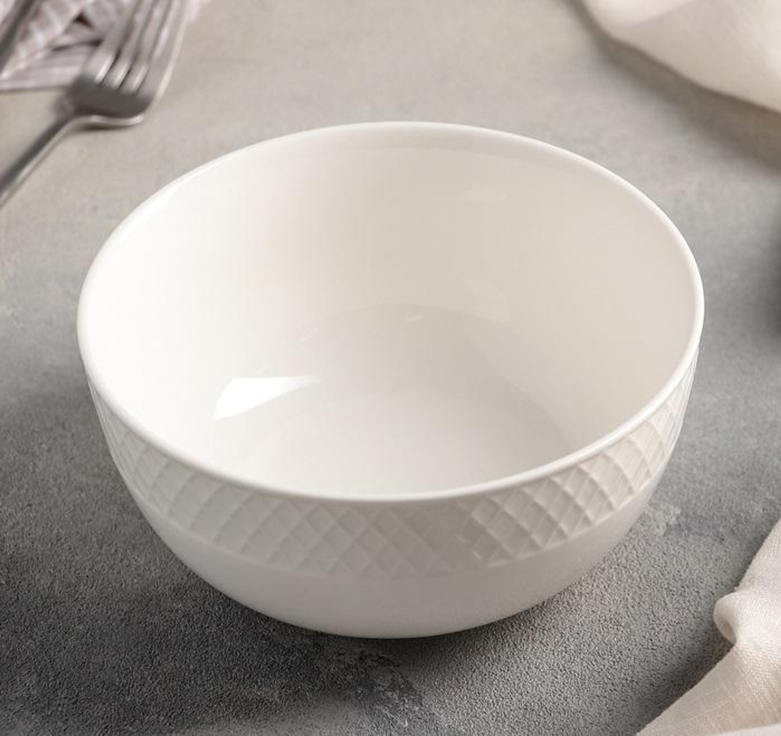 Wilmax Fine Porcelain Bowl, 31 oz, 6.5 in, Set of 6