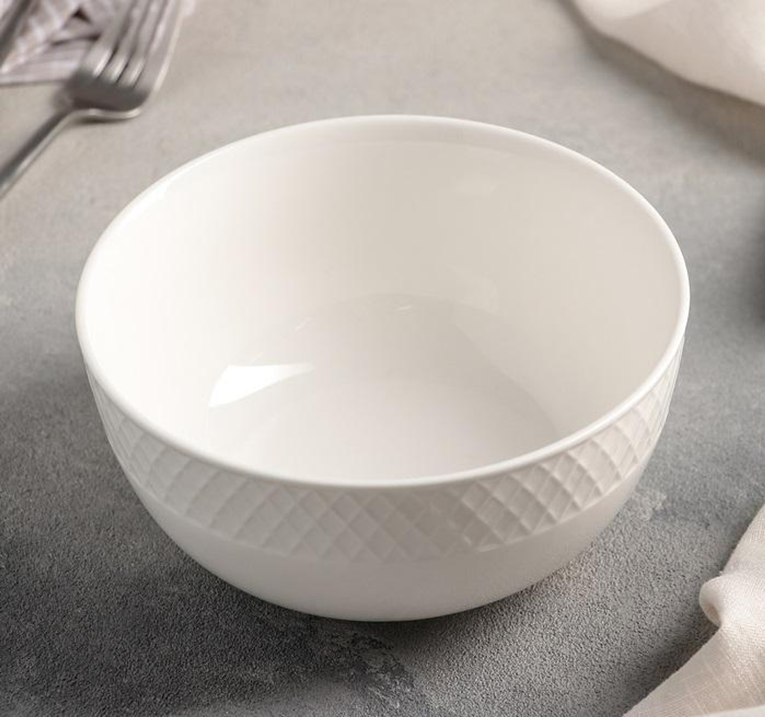 Wilmax Fine Porcelain Bowl, 31 oz, 6.5 in, Set of 6
